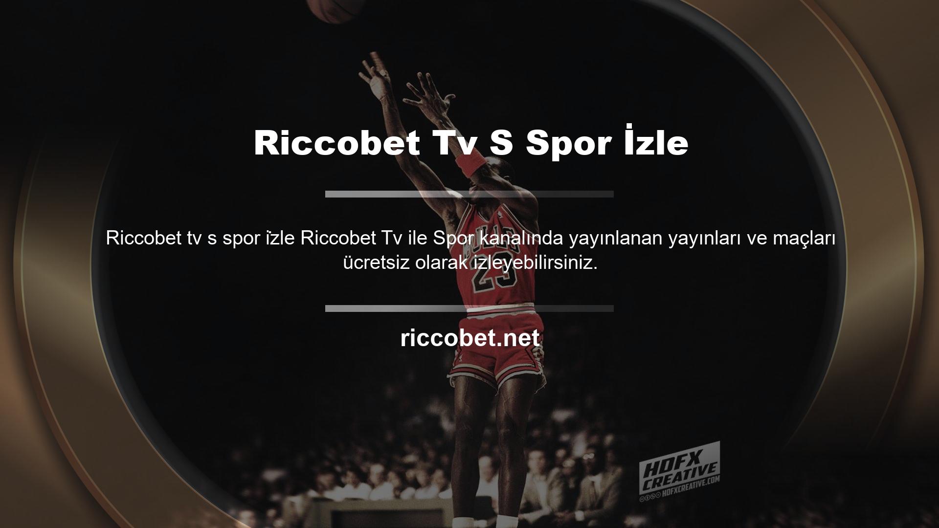 HD kalitede maç yayınları takılma, kesinti sorunu olmadan Riccobet TV'de sizlerle buluşuyor